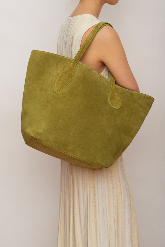 Sprout Tote Army Suede - Little Liffner