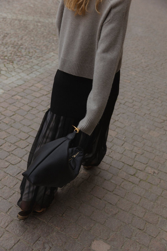 Buy Little Liffner Pebble Mini Leather Shoulder Bag - Black At 25
