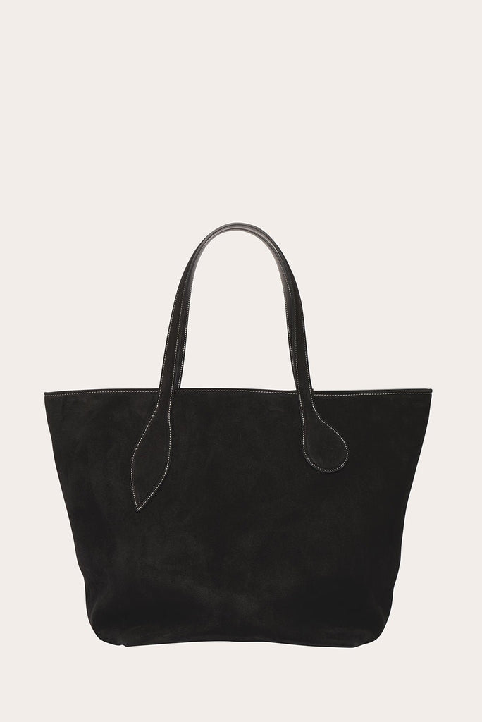 Sprout Tote Black Suede - Little Liffner