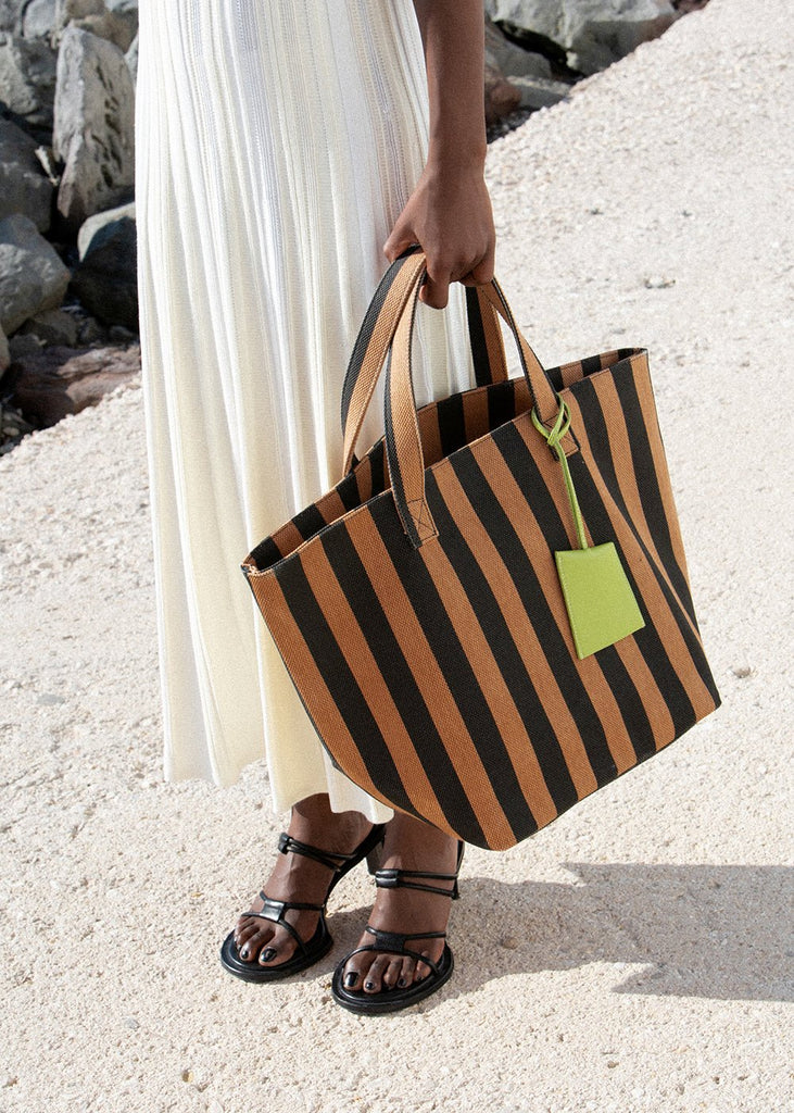 Zara - Striped Bucket Bag - Stripes - Women